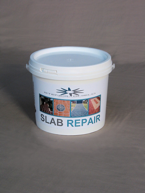 STENCILSHIELD Slab Repair fills cracks in concrete