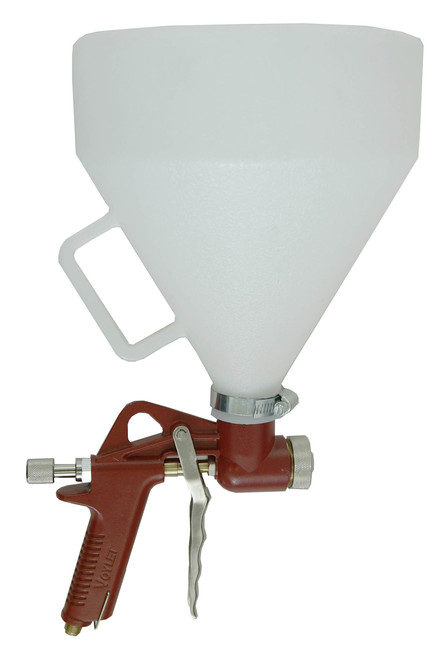 Hopper Spray Gun to Apply Stencil Coatings and Texture Coats