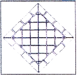 Diamond Stencil for creating patterns with Stencil coatings